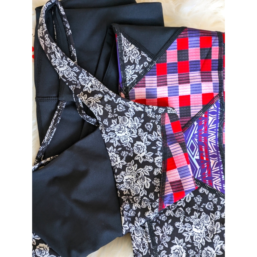 FREE PEOPLE MOVEMENT ActiveWear Sports Bra Dare Devil Strappy Back Multi Print - Picture 10 of 13